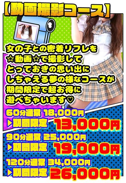 動画撮影コース